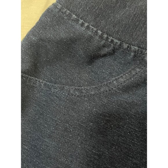 a new day jegging leggings solid blue back pockets cotton blend size medium READ - Picture 5 of 8